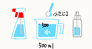 セスキ炭酸ソーダ溶液のイラスト